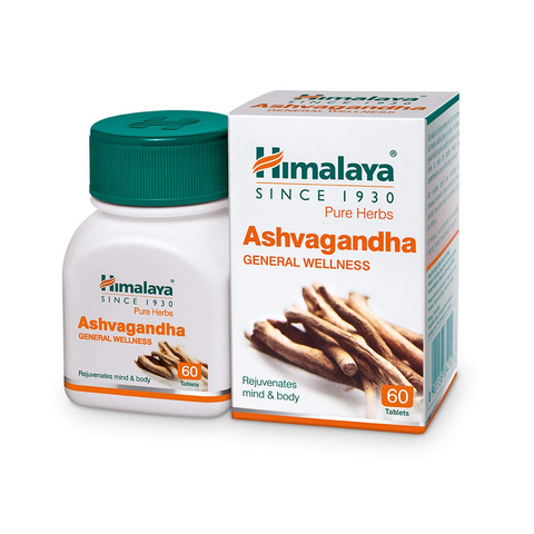 Viên uống giảm căng thẳng Himalaya Ashvagandha - Hỗ trợ thư giãn, nâng cao sức khoẻ tinh thần, giảm lo âu, 60 viên/hộp