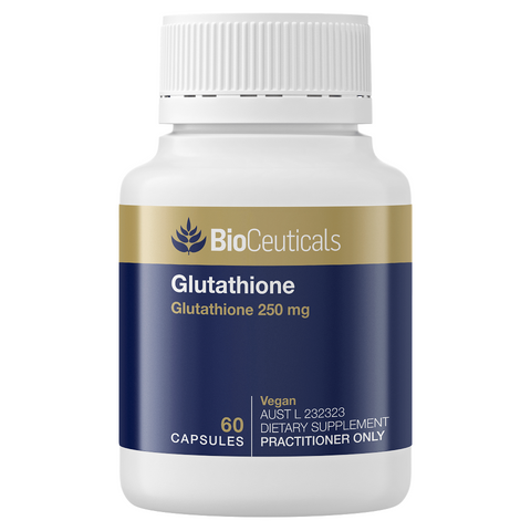 Viên uống tăng cường miễn dịch BioCeuticals Glutathione 250mg - Hỗ trợ sức khỏe, chống oxy hóa, 60 viên veggie cho người trưởng thành