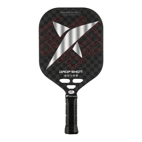 Vợt Pickleball Drop Shot Conqueror Control 2024 Đen/Bạc - Vợt Chuyên Nghiệp, Dành Cho Người Mới Bắt Đầu, Tối Ưu Sự Kiểm Soát