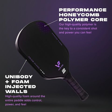 Vợt Pickleball Vatic Pro Prism Carbon Fiber 16mm - Siêu nhẹ, Chất liệu Carbon Bền bỉ, Được USAPA Chấp Thuận, Dành cho Người Chơi Chuyên Nghiệp