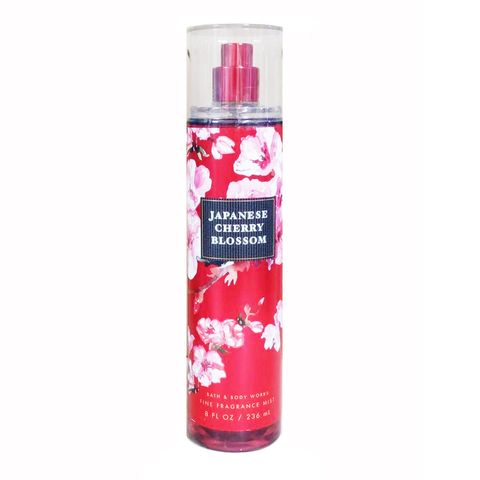 Xịt Thơm Bath & Body Works Fine Fragrance Mist Cherry Blossom - Hương Hoa Anh Đào Nhật Bản Giữ Ẩm Da, Tươi Mát Suốt Ngày 236ml