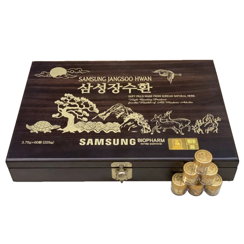 An Cung Ngưu Hoàng Hoàn Hộp Gỗ Jangsoo Hwan Hàn Quốc