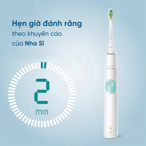 Bàn Chải Đánh Răng Điện Philips HX6807/28 Công Nghệ Sonic - 2 Chế Độ, Loại Bỏ Mảng Bám, Bảo Vệ Sức Khỏe Răng Miệng