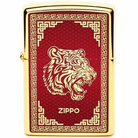 Bật Lửa Zippo CZA-2-25 Năm Hổ 2022 Phiên Bản Giới Hạn Châu Á - Sưu Tầm Hàng Hiếm, Thiết Kế Sang Trọng
