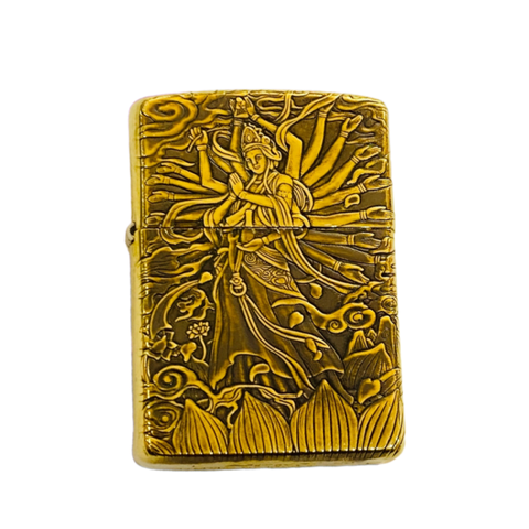 Bật Lửa Zippo Khắc Hình Phật Thiên Thủ Thiên Nhãn ZPC4158-169 - Quà Tặng Ý Nghĩa, Chất Liệu Cao Cấp, Bền Đẹp, Thiết Kế Chống Gió