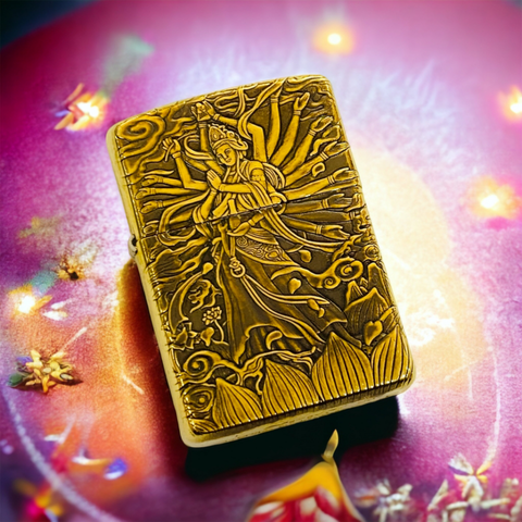 Bật Lửa Zippo Khắc Hình Phật Thiên Thủ Thiên Nhãn ZPC4158-169 - Quà Tặng Ý Nghĩa, Chất Liệu Cao Cấp, Bền Đẹp, Thiết Kế Chống Gió