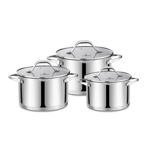 Bộ 3 Nồi Inox 304 Cao Cấp 5 Đáy Kalpen Slamer - Nồi Nấu Đa Năng 16-20-24cm Tiết Kiệm Năng Lượng, Chịu Nhiệt Tốt