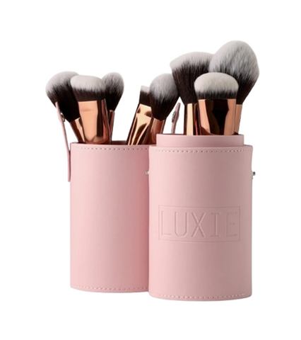 Bộ Cọ Trang Điểm Luxie Rose Gold - 7 Cây Cọ Sang Trọng Với Hộp Đựng Cute, Lớp Phủ Mỏng Mịn Tự Nhiên