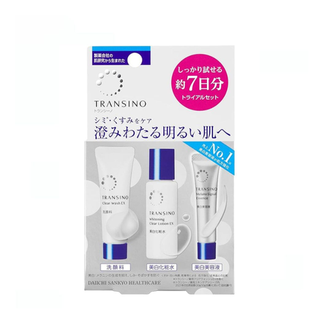 Bộ Dùng Thử Transino Trial Gồm Sữa Rửa Mặt - Toner - Tinh Chất Sáng Da