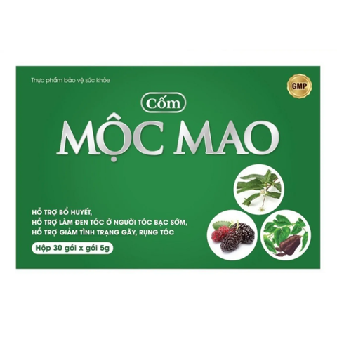 Cốm Mộc Mao Hỗ Trợ Mọc Tóc, Làm Đen Tóc