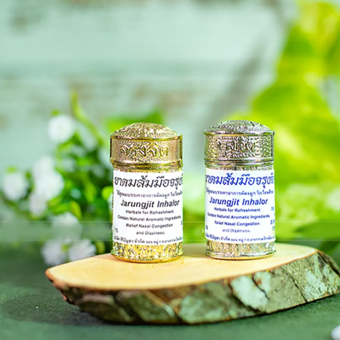 Combo 2 Ống Dầu Hít Mũi Jarungjit Thái Lan - Giảm Đau Đầu, Nghẹt Mũi, Tiện Lợi Mang Theo - Hỗ Trợ Cảm Giác Say Xe
