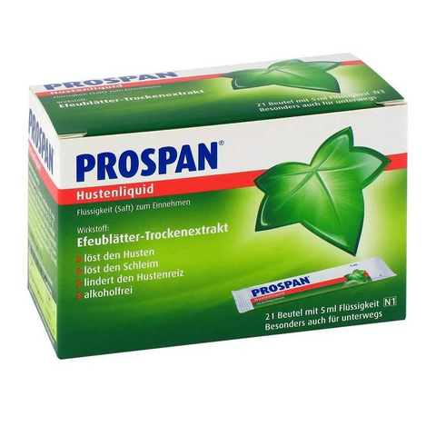 [Đức] Siro ho Prospan Hustenliquid 21 gói 5ml