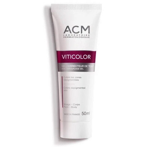 Gel Che Khuyết Điểm Chàm ACM Viticolor Skin Camouflage 50ml - Che Phủ Hiệu Quả Vùng Da Bị Suy Giảm Sắc Tố, Dùng Kèm Liệu Pháp Ánh Sáng