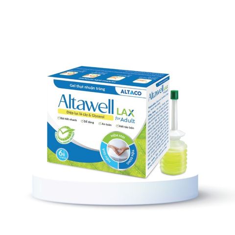 Gel thụt nhuận tràng Altawell Lax cho Người Lớn (6 ống x 9g) - Hỗ trợ điều trị táo bón, dễ sử dụng, giảm đau và khó chịu.
