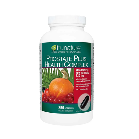 Viên uống hỗ trợ sức khỏe nam giới Trunature Prostate Health Complex 250V - Duy trì tuyến tiền liệt khỏe mạnh, tăng cường miễn dịch