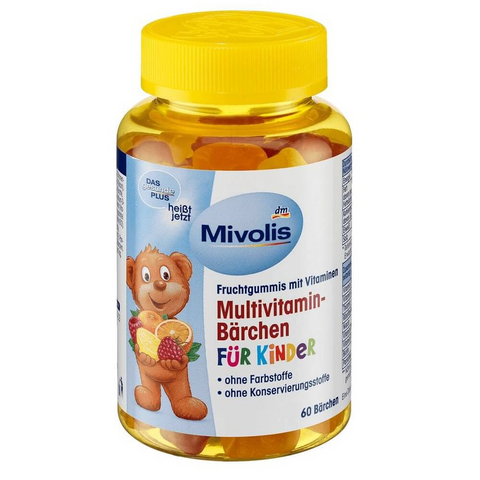 Kẹo gấu Mivolis hỗ trợ bổ sung Vitamin tổng hợp cho bé 60 viên