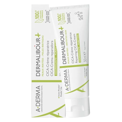 Kem Dưỡng Ẩm Aderma Dermalibour Plus 50mL - Cica Cream Phục Hồi Da, Giảm Kích Ứng, Làm Dịu Da Hữu Cơ