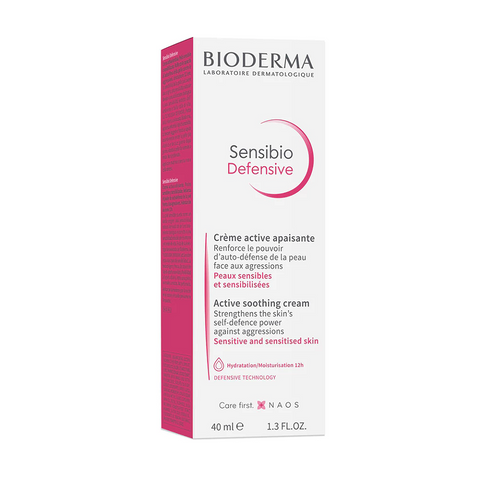 Kem Dưỡng Ẩm Bioderma Sensibio Defensive - Làm Dịu Da Nhạy Cảm, Cấp Nước Sâu, Chống Kích Ứng cho Da Hỗn Hợp và Da Nhạy Cảm 40ml