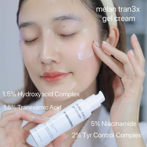 Kem Mesoestetic Melan Tran3x Gel Cream 50ml - Hỗ trợ làm sáng da, mờ thâm nám, cải thiện sắc tố da hiệu quả