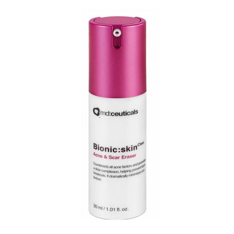 Kem Trị Mụn và Sẹo Bionic: Skinclear Acne & Scar Eraser 30ml - Hỗ Trợ Làm Giảm Đỏ, Viêm, Phục Hồi Da, Cải Thiện Thâm Sẹo