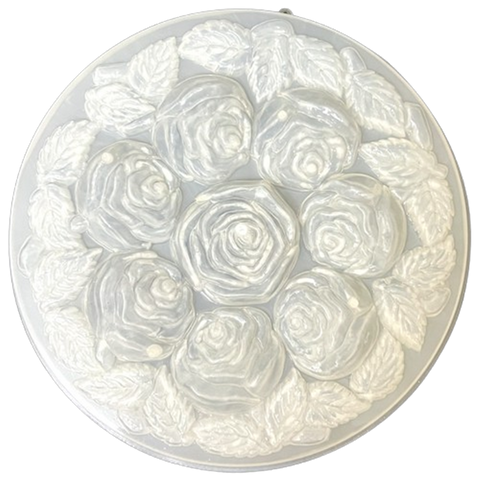 Khuôn rau câu sinh nhật, cưới hỏi 8 hoa hồng – Loại 30 cm – 1015