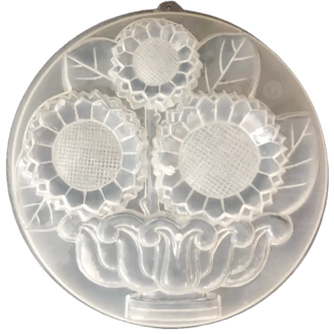 Khuôn rau câu sinh nhật, cưới hỏi hoa hướng dương loại 20cm mã 1822