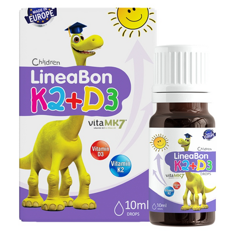 Dung Dịch Bổ Sung Vitamin K2+D3 Lineabon 10ml - Hỗ Trợ Tăng Cường Hấp Thụ Canxi Cho Trẻ Em Và Người Lớn, Phát Triển Chiều Cao Tối Ưu