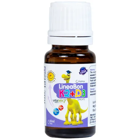 Dung Dịch Bổ Sung Vitamin K2+D3 Lineabon 10ml - Hỗ Trợ Tăng Cường Hấp Thụ Canxi Cho Trẻ Em Và Người Lớn, Phát Triển Chiều Cao Tối Ưu