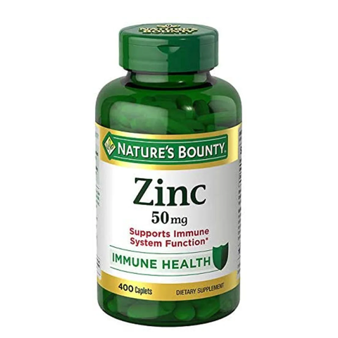 Viên Uống Bổ Sung Kẽm ZinC 50mg Nature's Bounty - 400 Viên Tăng Cường Miễn Dịch và Chống Oxy Hóa