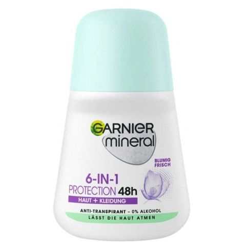 Lăn khử mùi suốt 48h Garnier Mineral 6 in 1