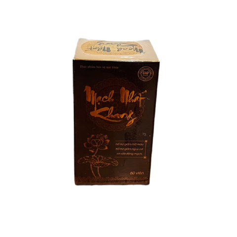 Mạch Nhat Khang hỗ trợ giảm m.ỡ m.áu hộp 60 Viên