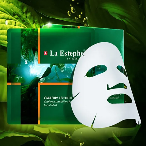 Mặt Nạ Rong Nho Tái Tạo Da La Estephe Caulerpa Lentillifera - Dưỡng Da Căng Mịn, Phục Hồi Độ Ẩm Hộp 6 Miếng
