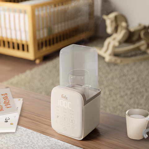 Máy Hâm Sữa và Tiệt Trùng Thông Minh Mono 14 Fatzbaby FB3015KB - 4 Chế Độ Nhanh Chóng, Màn Hình LED Tiện Lợi, An Toàn Cho Bé