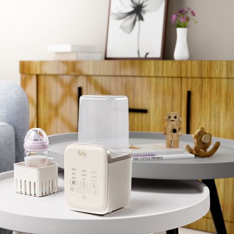 Máy Hâm Sữa và Tiệt Trùng Thông Minh Mono 14 Fatzbaby FB3015KB - 4 Chế Độ Nhanh Chóng, Màn Hình LED Tiện Lợi, An Toàn Cho Bé