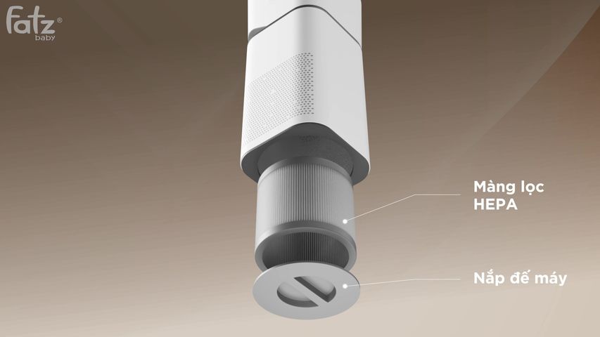 Máy Lọc Không Khí Bù Ẩm Fatzbaby IonAir 1 FB8901LH - Công Nghệ Ion Plasma, Lọc Sạch Bụi Bẩn, Tạo Độ Ẩm Lý Tưởng Cho Không Gian 15m²