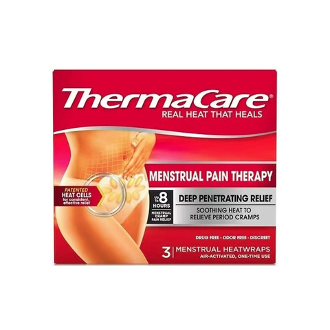 Miếng dán nóng giảm đau bụng kinh ThermaCare HeatWraps 3 miếng