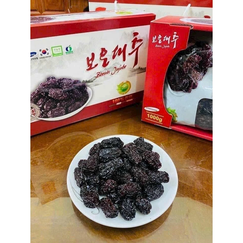Mứt Táo Đen Boeun Jujube Hàn Quốc 1kg - Món Ngon Bổ Dưỡng Từ Quả Táo Đen Tươi, Hương Vị Chua Ngọt Dễ Thưởng Thức
