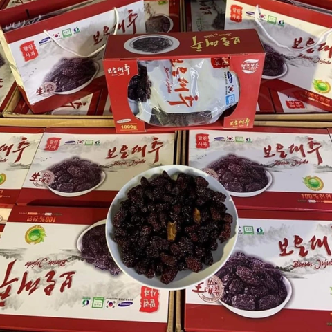 Mứt Táo Đen Boeun Jujube Hàn Quốc 1kg - Món Ngon Bổ Dưỡng Từ Quả Táo Đen Tươi, Hương Vị Chua Ngọt Dễ Thưởng Thức