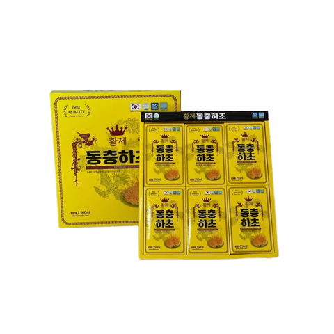 Nước Đông Trùng Hạ Thảo Hoàng Đế Hàn Quốc - Hộp 30 Gói 70ml, Tăng Cường Sức Khỏe, Bổ Sung Dinh Dưỡng Tự Nhiên