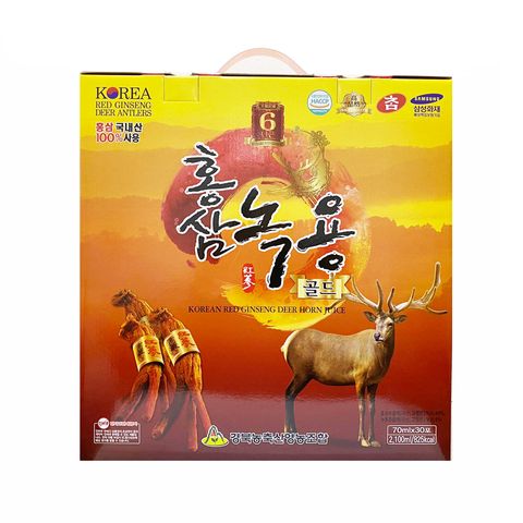 Nước Hồng Sâm Nhung Hươu Kyungpook Hàn Quốc - Hộp 30 Gói x 70ml - Bổ Sung Sức Khỏe và Tăng Cường Miễn Dịch