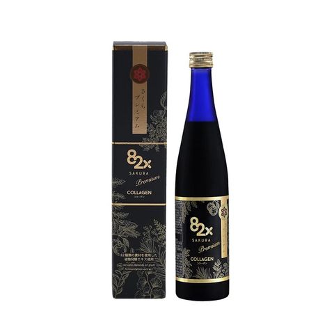 Nước Uống Collagen 82X Sakara Premium 500ml - Làm Đẹp Da, Chống Lão Hóa, Giúp Da Sáng Mịn - Hương Vị Trái Cây Nguyên Chất Nhật Bản