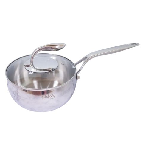 Quánh inox 5 đáy Seka SK6070 có nắp 18cm - Nồi đun bếp từ, thép không gỉ 304, chất lượng cao, thiết kế tiện dụng, nấu ăn dễ dàng