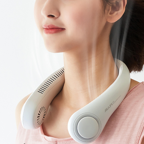 Quạt đeo cổ mini Jisulife FA12 - Quạt không cánh 3 mức gió, thiết kế thông minh, sử dụng thoải mái cho trẻ em và người lớn.