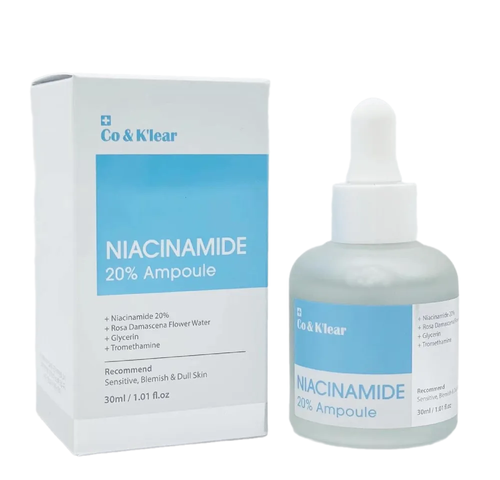 Serum Co&K’lear Niacinamide 20% Ampoule 30ml - Làm Sáng Da, Kiểm Soát Dầu và Se Khít Lỗ Chân Lông, Chống Lão Hóa Tốt Nhất