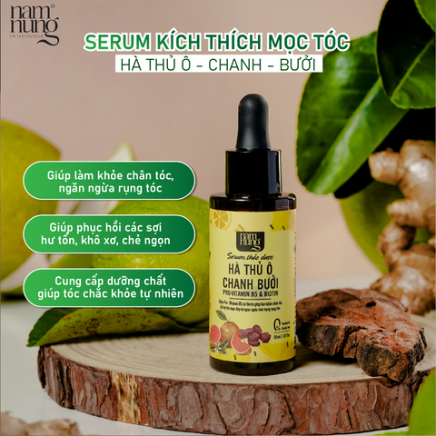 Serum Kích Thích Mọc Tóc Namnung 30ml - Dưỡng Tóc Khỏe Mạnh, Ngăn Rụng Tóc, Phục Hồi Hư Tổn Từ Thiên Nhiên
