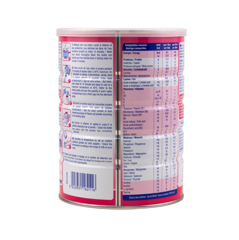 Sữa France Lait 1 cho bé từ 0-6 tháng - Dinh dưỡng tối ưu, hỗ trợ phát triển chiều cao, cân nặng và hệ miễn dịch, 900g