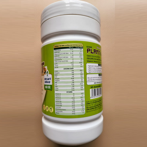 Sữa Hạt Good Plant Chay 500g - Hỗ Trợ Xương Khớp, Bổ Sung Canxi và Dinh Dưỡng Cho Người Trên 18 Tuổi