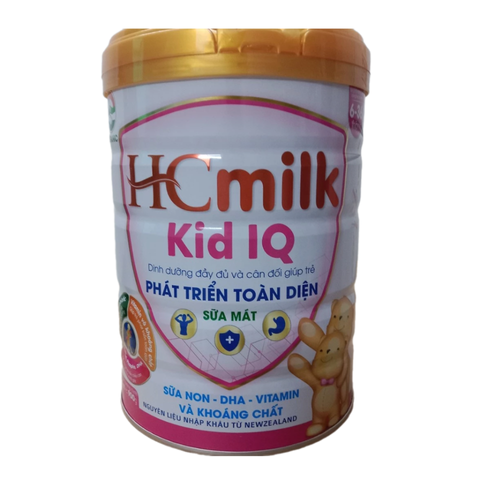 Sữa mát HC Milk Kid IQ - Sữa bột dinh dưỡng cho trẻ từ 6-36 tháng phát triển trí tuệ và thể chất - Hương vị vani thơm ngon