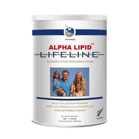 Sữa Non Alpha Lipid Lifeline 450gr - Hỗ Trợ Tăng Cường Sức Khỏe, Cung Cấp Canxi, Thích Hợp Cho Trẻ Em Và Người Lớn, Hàng Chính Hãng New Zealand