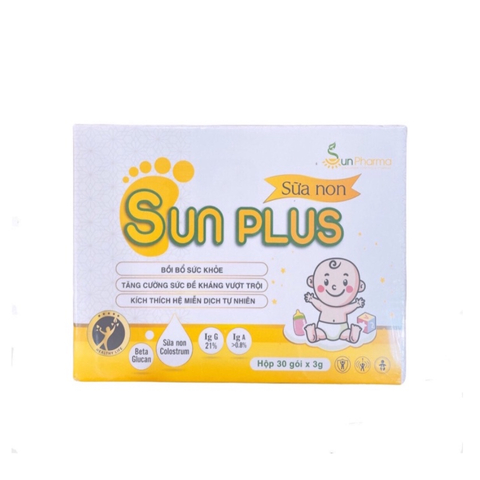 Sữa non Sun Plus Hỗ Trợ Giúp Tăng Cường Đề Kháng Cho Bé
